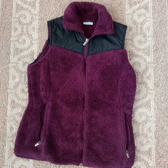 Columbia Jackets & Blazers - Columbia Vest Women's Size Small S Fleece Fluffy Full Zip
